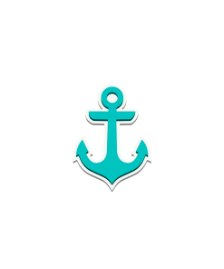Bogg Bit - Turquoise Anchor